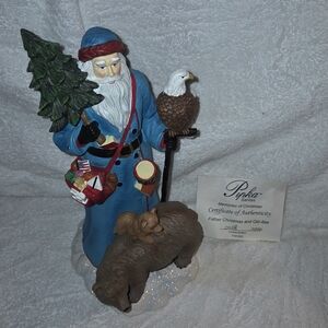 Pipka "Father Christmas and Old Abe" Figurine (#2) (0068/3200)